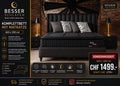 Black Komplettbett mit Matratze